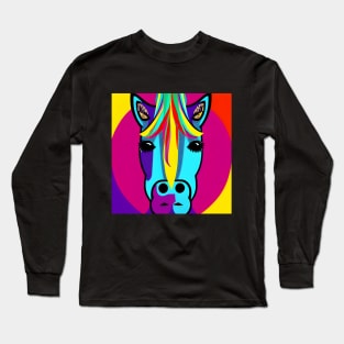 Colorful Horse Long Sleeve T-Shirt